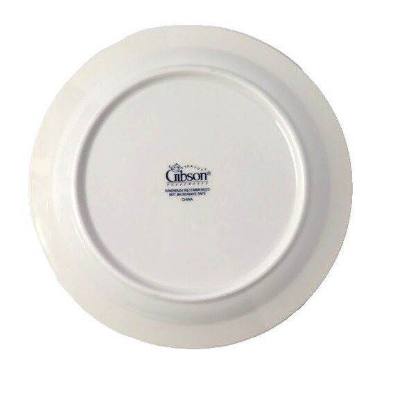 Vintage Gibson Poinsettia Bread Plate 7 Inch Replacement Piece - Picture 3 of 3